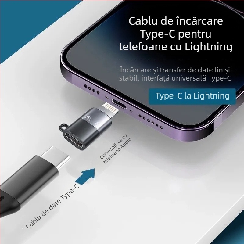 Mini adaptor Apple Type-C pentru conectare la streaming live (Brand: Xin wangwei; Model: Apple adapter; Compatibil cu: Apple)