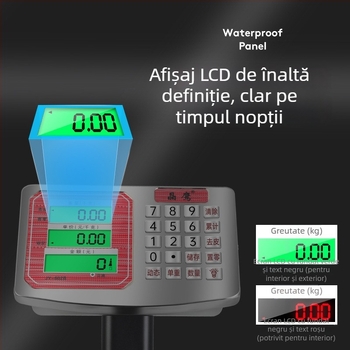 Crystal Eagle cântar platformă electronic pentru stabilirea prețurilor, capacitate 300 kg, cântărire electronică, alimentare prin priză