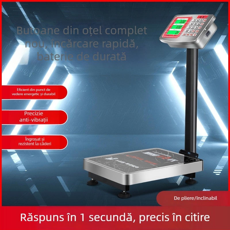 Crystal Eagle cântar platformă electronic pentru stabilirea prețurilor, capacitate 300 kg, cântărire electronică, alimentare prin priză