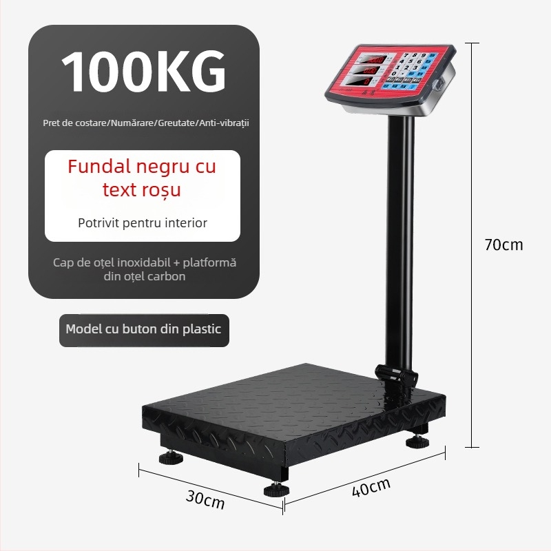 Crystal Eagle cântar platformă electronic pentru stabilirea prețurilor, capacitate 300 kg, cântărire electronică, alimentare prin priză