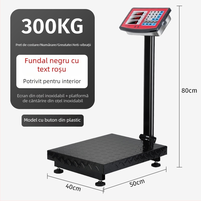 Crystal Eagle cântar platformă electronic pentru stabilirea prețurilor, capacitate 300 kg, cântărire electronică, alimentare prin priză