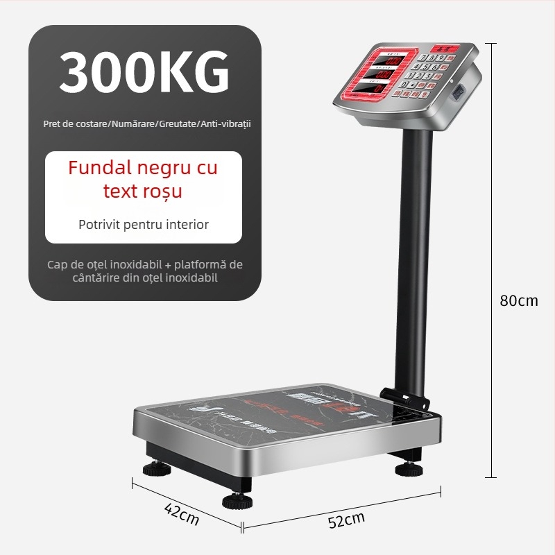 Crystal Eagle cântar platformă electronic pentru stabilirea prețurilor, capacitate 300 kg, cântărire electronică, alimentare prin priză