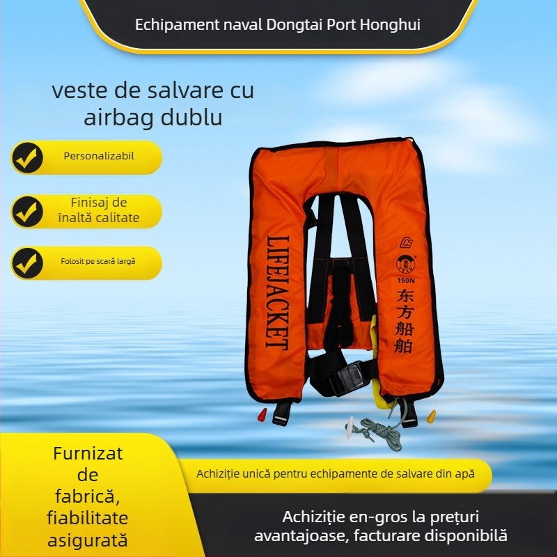 Vestă de salvare gonflabilă automată, portabilă (Brand: Hong Kong Fai; Model: Life Jacket; Personalizare: Da; Import: Nu)