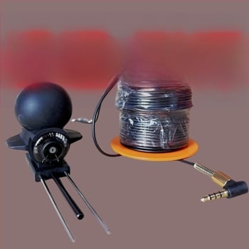 Detector de pește cu ecran HD și vizualizare subacvatică, adâncime 0,6–30 m, baterie reîncărcabilă