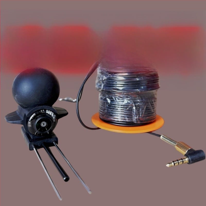 Detector de pește cu ecran HD și vizualizare subacvatică, adâncime 0,6–30 m, baterie reîncărcabilă