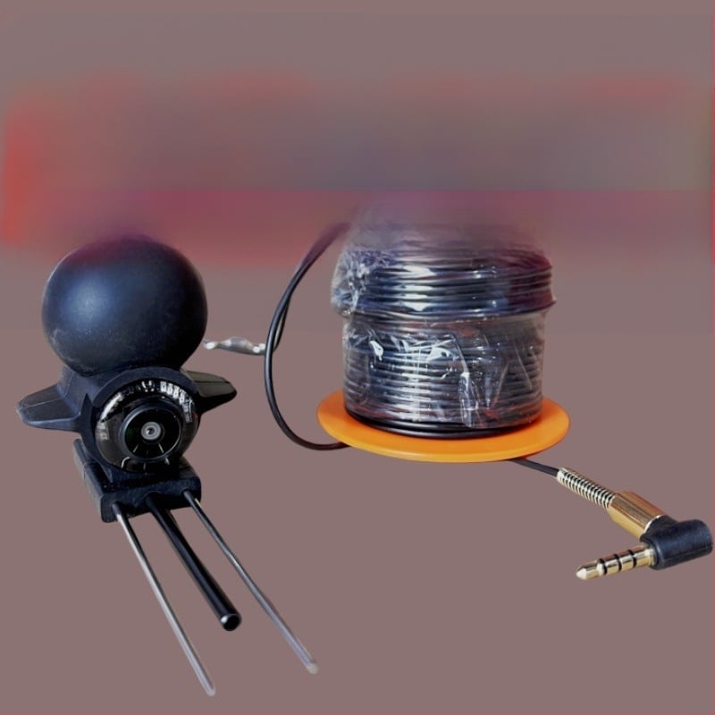 Detector de pește cu ecran HD și vizualizare subacvatică, adâncime 0,6–30 m, baterie reîncărcabilă