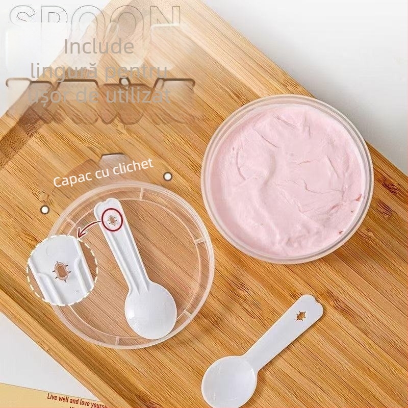 Cupa de budincă din plastic, de unică folosință, rezistentă la temperaturi înalte, pentru jeleu, iaurt și mousse, fără capac