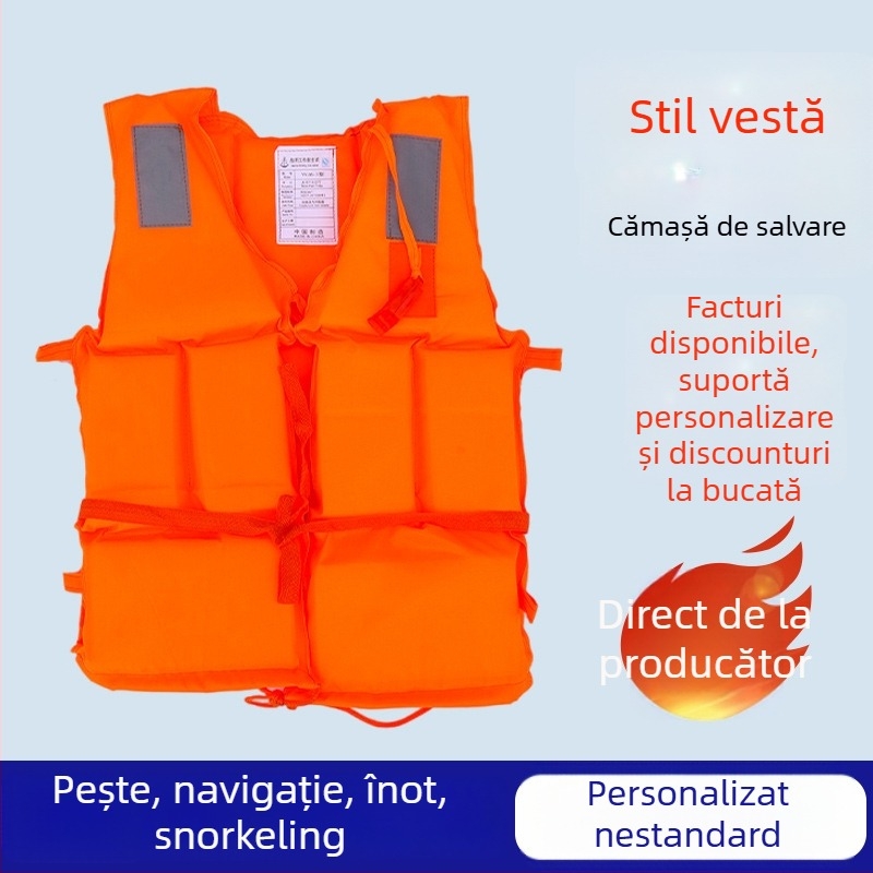 Go ahead DY-86-5 Vestă Oxford de salvare cu buzunar și cataramă, personalizabilă