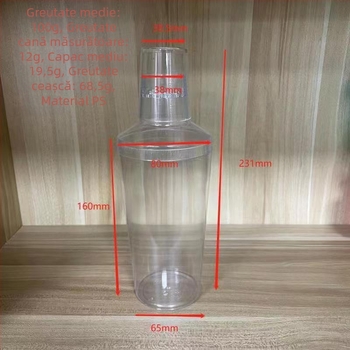 Model BF, PET shaker cup cu capac, etichetare, origine Taizhou Zhejiang