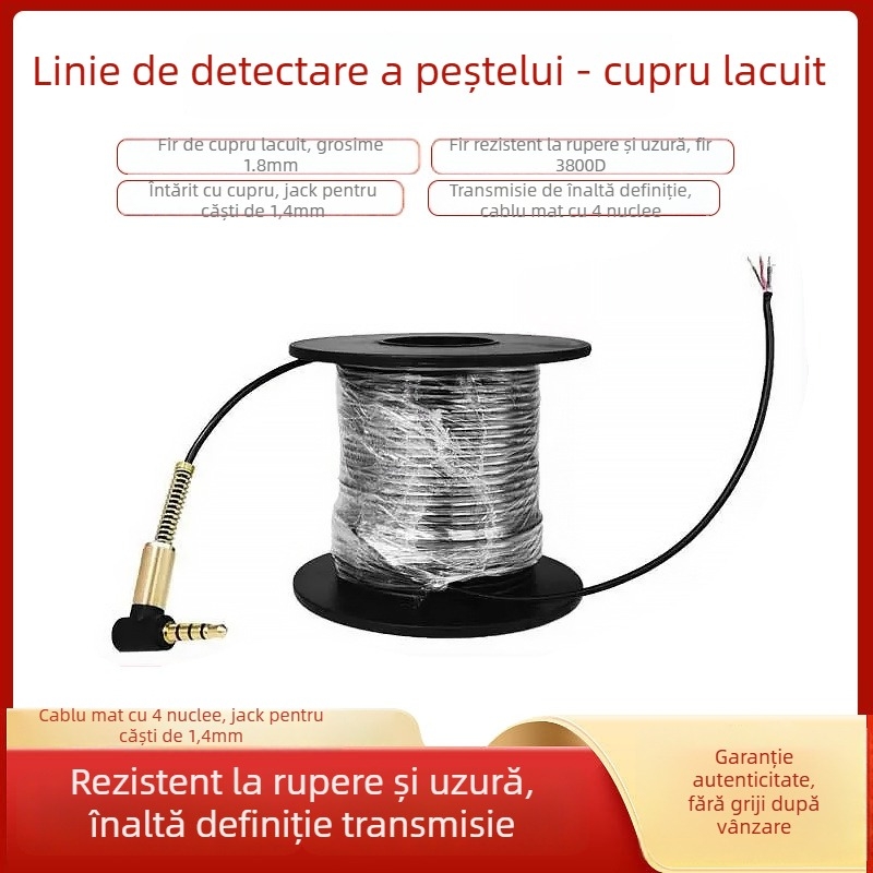 Linie subacvatice de pescuit cu funcție vizuală – patru nuclee, alimentare LiPo, interval de adâncime 0,6–183 m