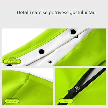 Set trening unisex cu imprimeu digital, glugă, mâneci lungi, geacă și pantaloni, 100% poliester, pentru iarnă, primăvară și toamnă