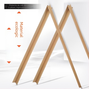 Protector de colțuri din kraft în formă de L, întărit