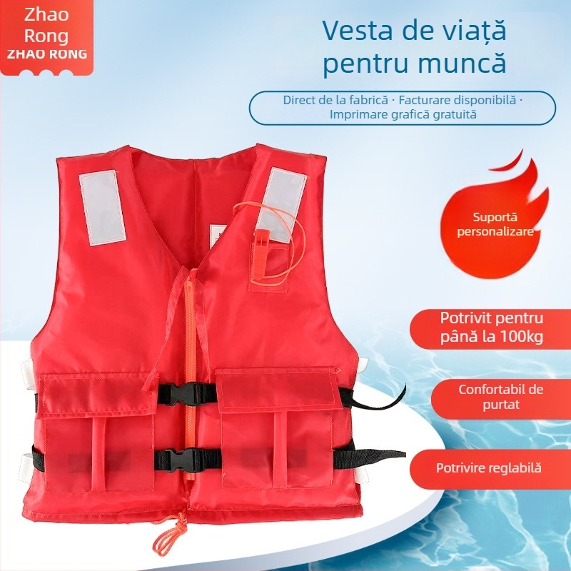 Zhaorong veste de salvare universală pentru adulți, cu plutaj mare, pentru rafting, prevenirea inundațiilor și intervenții în situații de urgență