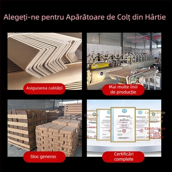 Protector de colț din hârtie în formă L și U pentru mobilier și ambalare; material: hârtie kraft + hârtie cu tif; producție conform procesului de protecție a colțurilor; logo imprimat; mărci private licențiate: da