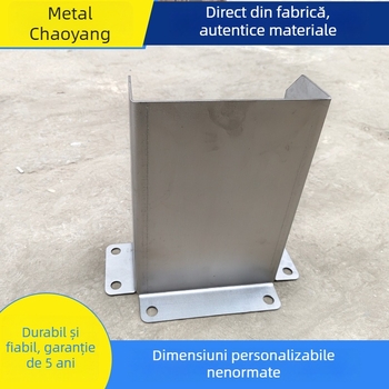 Protector de colț în formă de L, oțel inoxidabil întărit, 201/304, grosime 2–5 mm, înălțime 300–500 mm, personalizare disponibilă