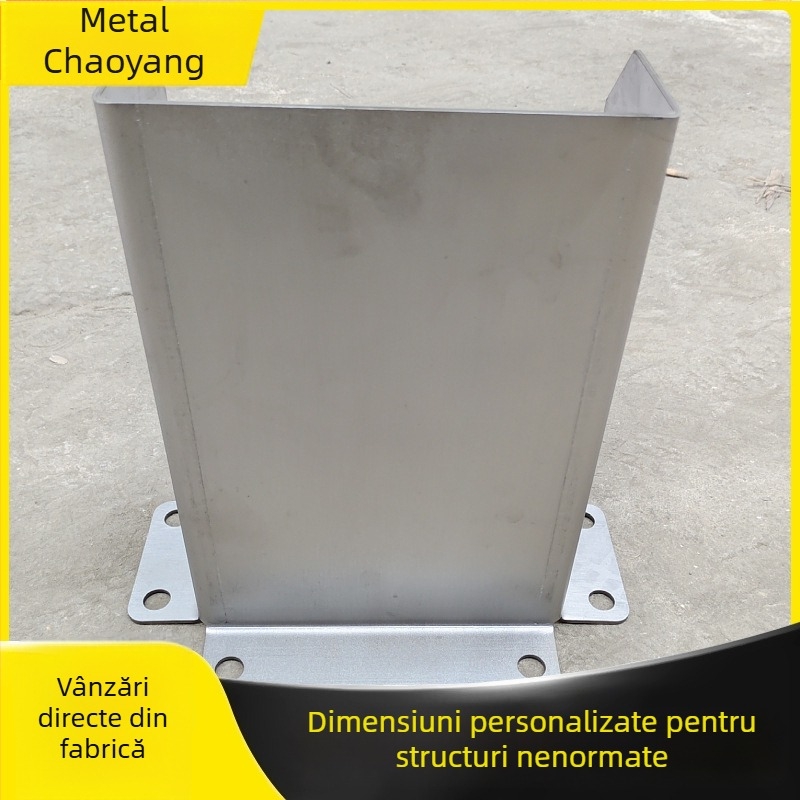 Protector de colț în formă de L, oțel inoxidabil întărit, 201/304, grosime 2–5 mm, înălțime 300–500 mm, personalizare disponibilă