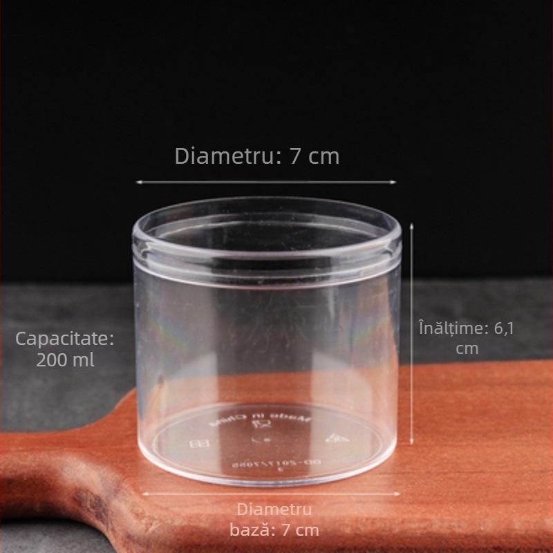 Cupe mousse de unică folosință din plastic PS, imprimare offset, personalizabilă, fără capac, model 2016