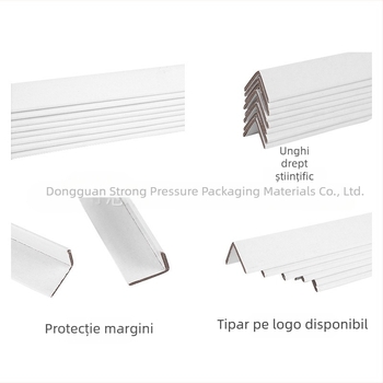 Protectie colț din hârtie de tip L, material kraft, proces de extrudare, marcă Zhida, logo tipărit