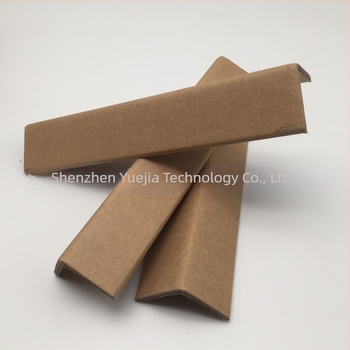 Protecție pentru colț de hârtie în formă de L, hârtie asemănătoare pielii + hârtie tub textil, extrudare, imprimare logo, Yuejia