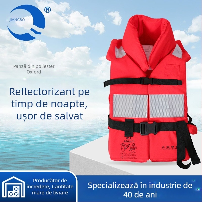 Vesta de salvare maritimă CCS standard pentru râuri interioare, plutabilitate mare, model JHY-IV, pentru adulți
