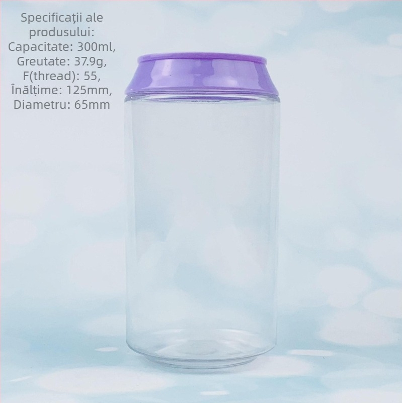 BORCAN PET de depozitare 300 ml, capac înșurubabil, personalizare disponibilă, Dongguan, China