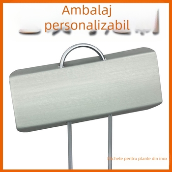 Etichete pentru plante din oțel inoxidabil, îmbunătățite, montaj tip T pentru etichetarea florilor de grădină și a răsadurilor, Oshino