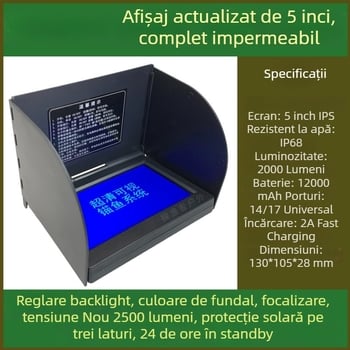 Sonar de pescuit cu afișaj vizual pentru ancora (Baterie reîncărcabilă, interval adâncime 0,6–30 m, Fisherman)