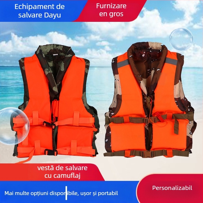 Vestă de salvare pentru exterior, camuflată pentru adulți, personalizabilă, marcă Altul