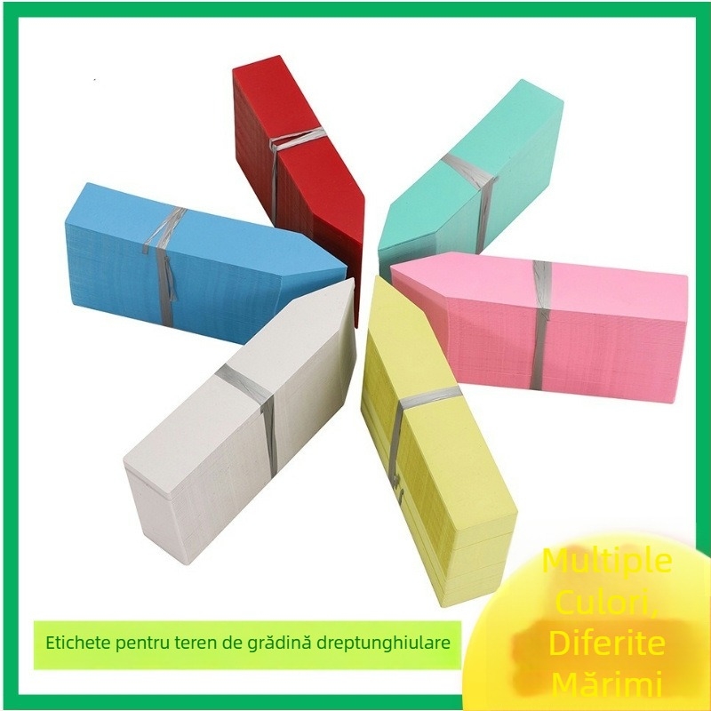 Etichete pentru plante din PVC – etichete pe un singur rând pentru flori, suculente și orhidee (inserturi pentru plante)