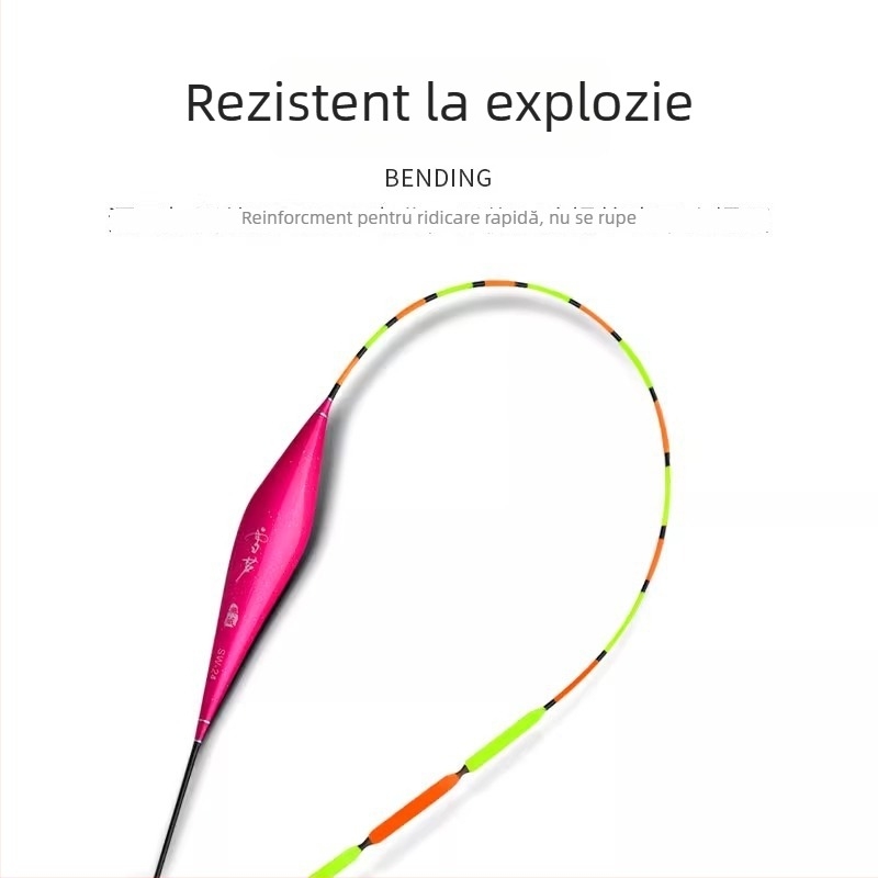 Plută de pescuit Nano cu coadă plată integrată, seria SW, sensibilitate înaltă pentru crap și caras