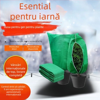Sac de Protecție pentru Plante - Material Nețesut, Cu Șnur și Fermoar, Protecție de Iarnă Împotriva Frigului (Cyfdz-168)