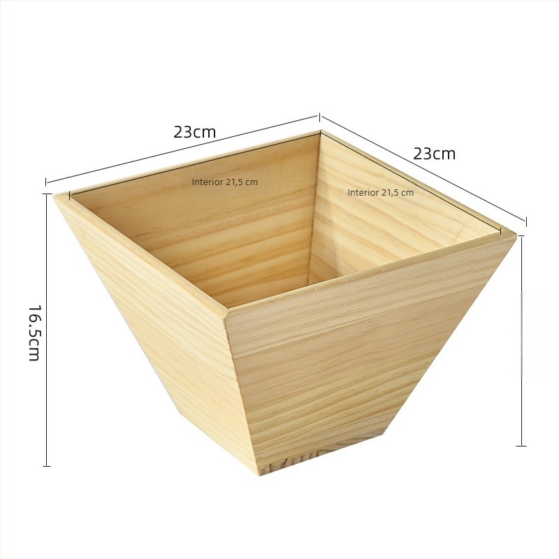 Recipient pentru orez din lemn masiv – rezistent la umezeală, controlul dăunătorilor; Material: lemn; Capacitate sub 4L; Stil: stil chinez nou