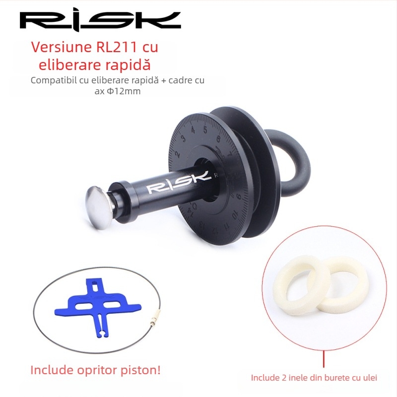 Kit de întreținere a lanțului pentru bicicletele de munte și de drum, cu suport pentru lanț, curățător de lanț și lubrifiant de lanț; brand: RISK; personalizare disponibilă; etichetă privată licențiată