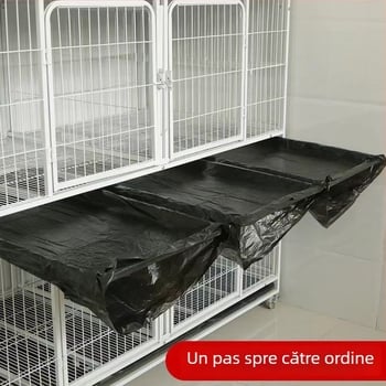 Geantă de curățare a cuștilor pentru animale de companie, folie din plastic îngroșată, pungă pre-tăiată, pentru cuști de papagali, iepuri, fazani și câini