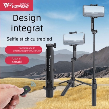 Weifeng K01A Suport Portabil Bluetooth pentru Telefon și Trepied — Universal pentru Fotografiere Orizontală și Verticală, Caroserie ABS+PC+Aluminiu, Telecomandă Inclusă, Bluetooth, Suport Personalizare