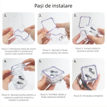 Carcasă de protecție Nothing Ear 2 — carcasă PC transparentă cu decupaje, rezistentă la căderi, fabricată prin injecție