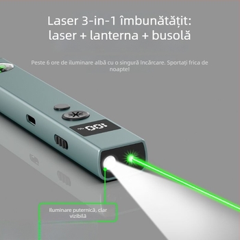 Laser pointer 2 în 1 și lanternă pentru modele 3D de nisip, putere mare, rază lungă, reîncărcabil