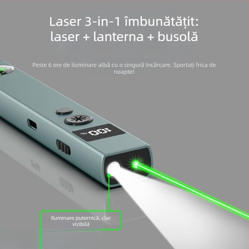 Laser pointer 2 în 1 și lanternă pentru modele 3D de nisip, putere mare, rază lungă, reîncărcabil