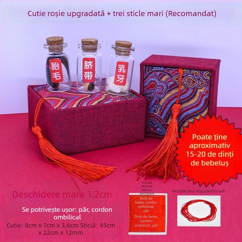 Cutie DIY pentru amintiri ale bebelușului: păr, cordon ombilical și dinți de lapte