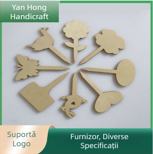 Etichete din lemn pentru plante – scriibile, semnalizare pentru flori și suculente