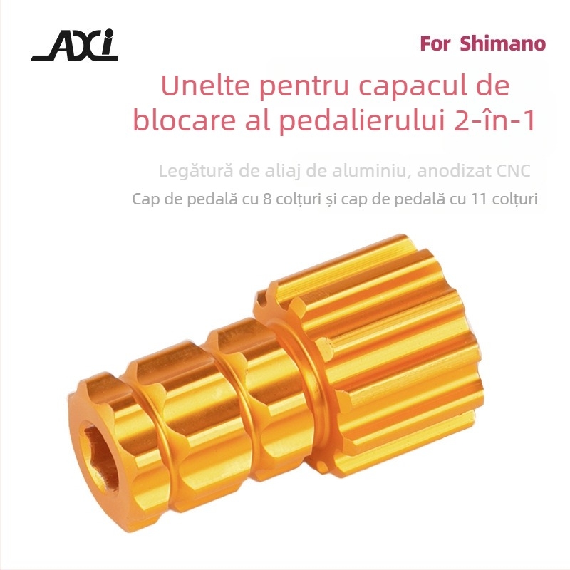 AXI unealtă din aluminiu pentru montajul și demontajul ansamblului integrat al pedalelor în Bottom Bracket, șurub Plum Blossom, personalizabil