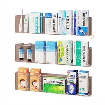 Cutie depozitare medicamente, montată pe perete, acrilică, multi-strat, capacitate 1 L.