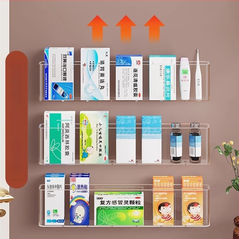 Cutie depozitare medicamente, montată pe perete, acrilică, multi-strat, capacitate 1 L.