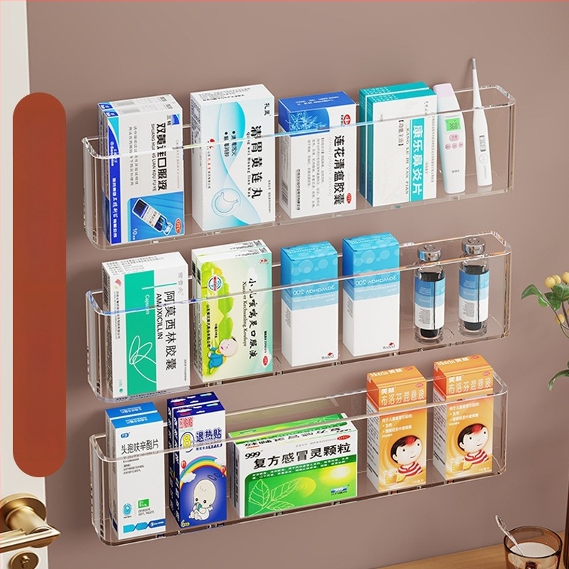 Cutie depozitare medicamente, montată pe perete, acrilică, multi-strat, capacitate 1 L.