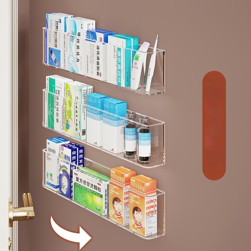 Cutie depozitare medicamente, montată pe perete, acrilică, multi-strat, capacitate 1 L.