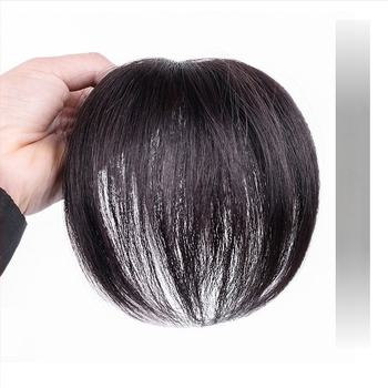 Perucă pentru coroana, păr real uman, ușoară și dreaptă, acoperă părul alb și alopecia, nu se recomandă vopsirea cu vopsea fierbinte