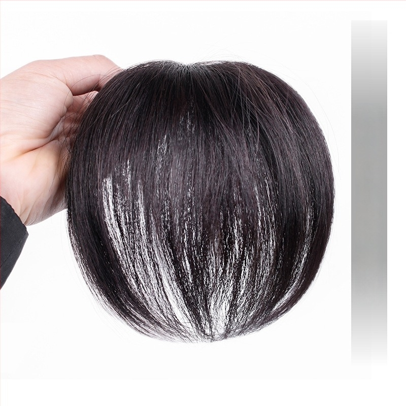 Perucă pentru coroana, păr real uman, ușoară și dreaptă, acoperă părul alb și alopecia, nu se recomandă vopsirea cu vopsea fierbinte