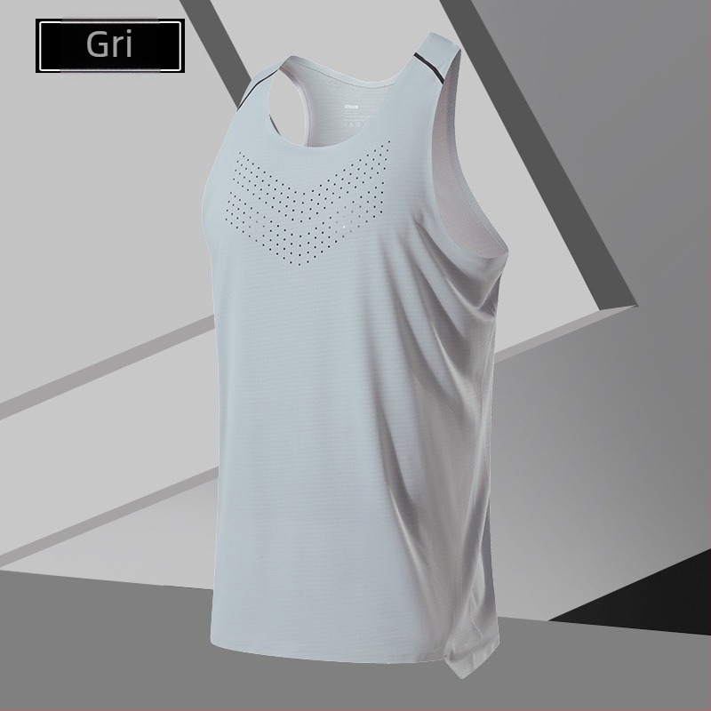 Vesta sport unisex cu glugă — uscare rapidă, respirabilă, gestionarea umezelii, amestec poliester