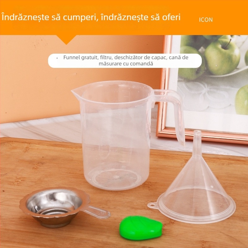 Sac plastic cu gură de distribuție pentru băuturi, finisaj mat, cu sprijin propriu, de unică folosință