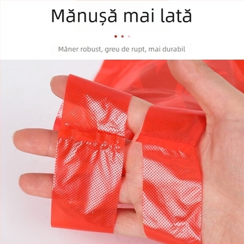 Sac de gunoi, PE material, de unică folosință, stil vestă, pentru uz casnic